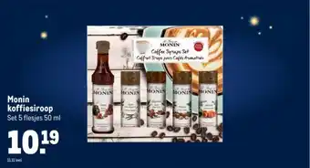 Makro Monin koffiesiroop aanbieding
