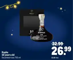 Makro Kopke 10 years old aanbieding