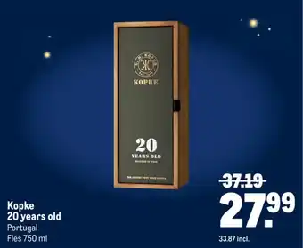 Makro Kopke 20 years old aanbieding