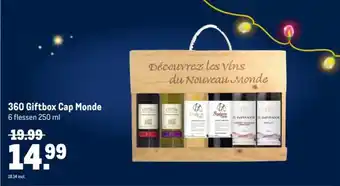 Makro 360 Giftbox Cap Monde aanbieding