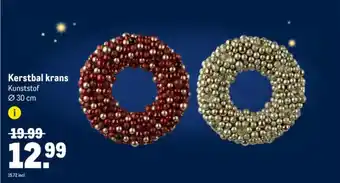 Makro Kerstbal krans aanbieding