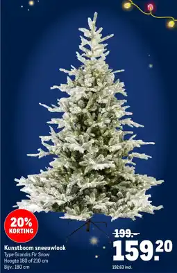 Makro Kunstboom sneeuwlook aanbieding