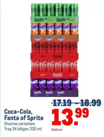 Makro Coca-Cola, Fanta of Sprite aanbieding