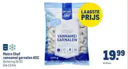 Makro Metro Chef vannamei garnalen ASC aanbieding