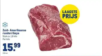 Makro Zuid-Amerikaanse runderribeye aanbieding