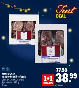 Makro Metro Chef runderkogelbiefstuk aanbieding