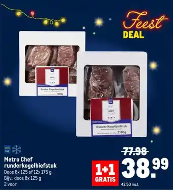 Makro Metro Chef runderkogelbiefstuk aanbieding