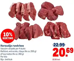 Makro Horecalijn rundvlees aanbieding