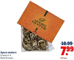 Makro Apero oesters aanbieding