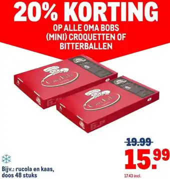 Makro Op alle oma bobs mini croquetten of bitterballen aanbieding