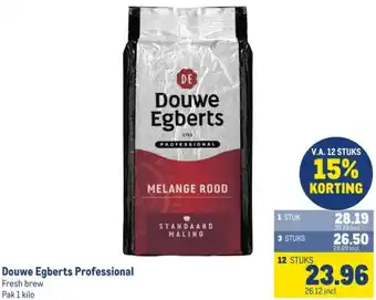 Makro Douwe Egberts Professional aanbieding