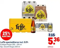 Makro Leffe speciaalbieren incl. 0.0% aanbieding