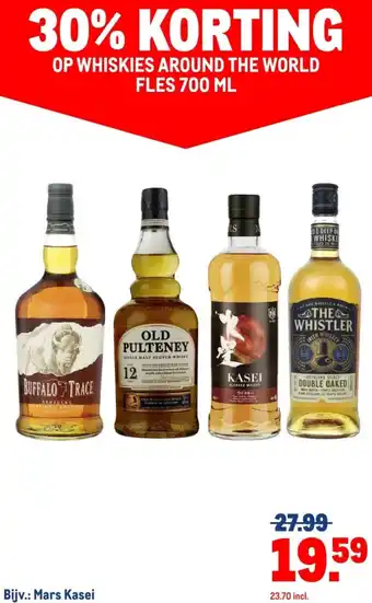 Makro Op whiskies around the world aanbieding