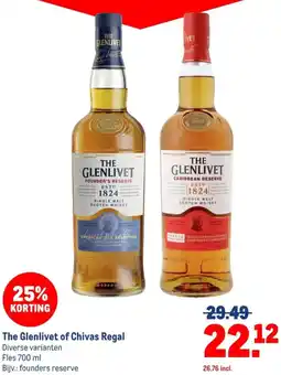 Makro The Glenlivet of Chivas Regal aanbieding