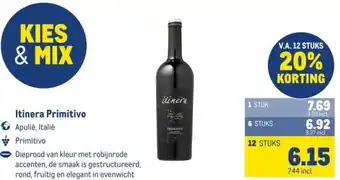 Makro Itinera Primitivo aanbieding