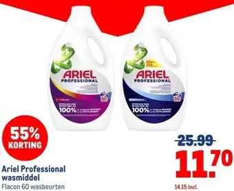 Makro Ariel Professional wasmiddel aanbieding