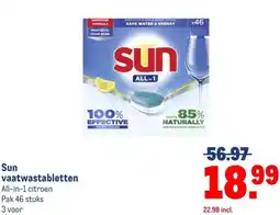 Makro Sun vaatwastabletten aanbieding