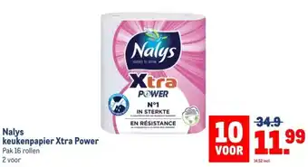 Makro Nalys keukenpapier Xtra Power aanbieding