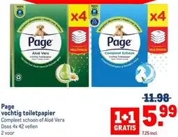Makro Page vochtig toiletpapier aanbieding