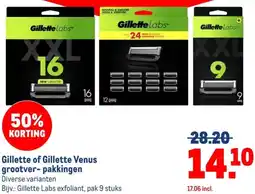 Makro Gillette of Gillette Venus grootver-pakkingen aanbieding