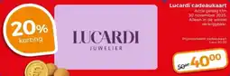 Trekpleister Lucardi cadeaukaart aanbieding