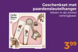 Trekpleister Geschenkset met paardensleutelhanger aanbieding