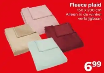 Trekpleister Fleece plaid aanbieding