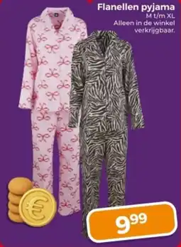Trekpleister Flanellen pyjama aanbieding