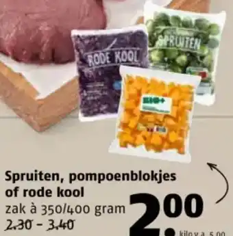 Poiesz Spruiten, pompoenblokjes of rode kool aanbieding
