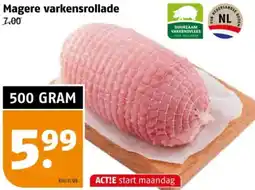 Poiesz Magere varkensrollade aanbieding
