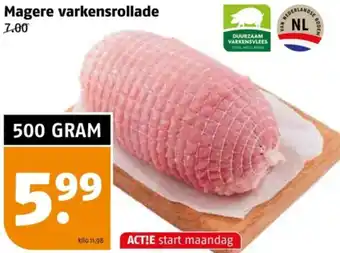 Poiesz Magere varkensrollade aanbieding