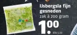 Poiesz IJsbergsla fijn gesneden aanbieding