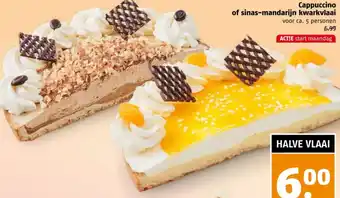 Poiesz Cappuccino of sinas-mandarijn kwarkvlaai aanbieding