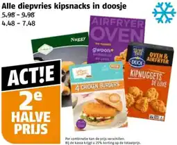 Poiesz Alle diepvries kipsnacks in doosje aanbieding