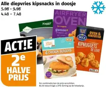 Poiesz Alle diepvries kipsnacks in doosje aanbieding