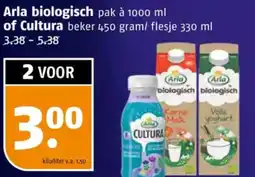 Poiesz Arla biologisch of Cultura aanbieding