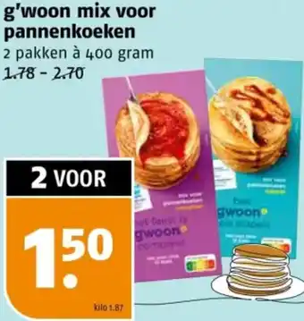 Poiesz G'woon mix voor pannenkoeken aanbieding