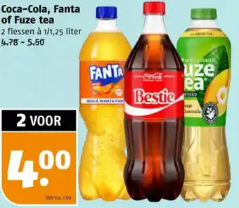 Poiesz Coca-Cola, Fanta of Fuze tea aanbieding