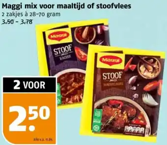 Poiesz Maggi mix voor maaltijd of stoofvlees aanbieding