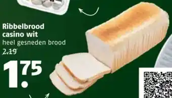 Poiesz Ribbelbrood casino wit aanbieding