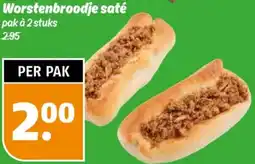Poiesz Worstenbroodje saté aanbieding