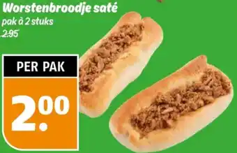 Poiesz Worstenbroodje saté aanbieding