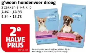 Poiesz G'woon hondenvoer droog aanbieding