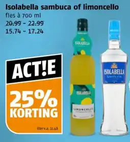 Poiesz Isolabella sambuca of limoncello aanbieding