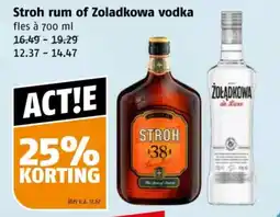 Poiesz Stroh rum of zoladkowa vodka aanbieding