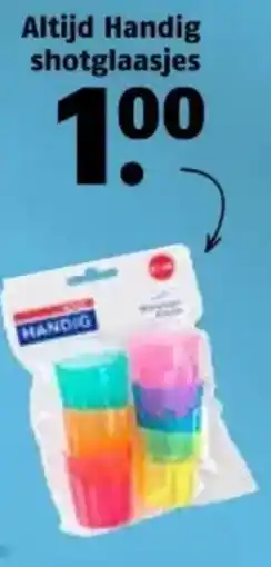 Poiesz Altijd Handig shotglaasjes aanbieding