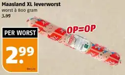 Poiesz Maasland XL leverworst aanbieding