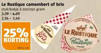 Poiesz Le Rustique camembert of brie aanbieding