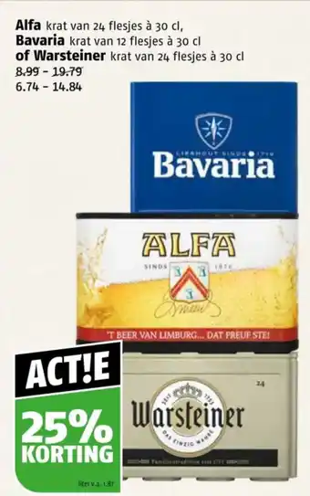 Poiesz Alfa, Bavaria of Warsteiner aanbieding