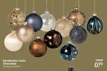 Xenos Kerstballen Calm Chocolate aanbieding